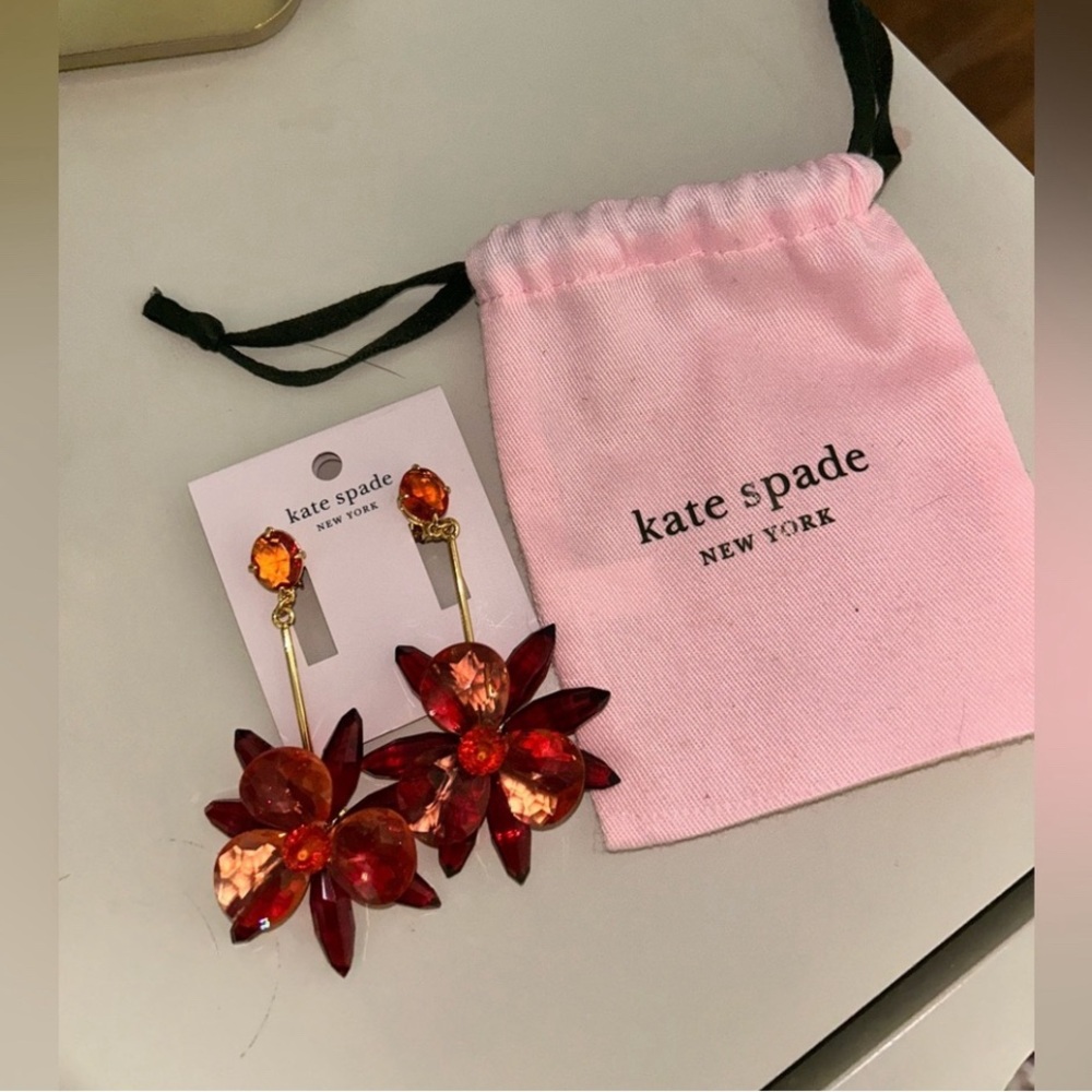 NWT Kate Spade Blooming Brilliant Statement Earrings
